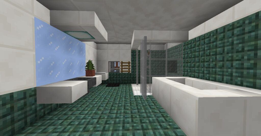 Minecraft - How To Make A Bathroom That Works