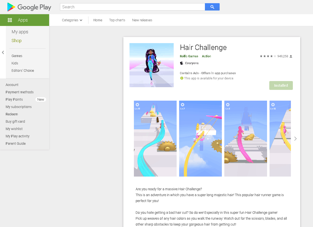Hair Challenge: The Hottest Game of the Moment - See How to Download and Play for Free
